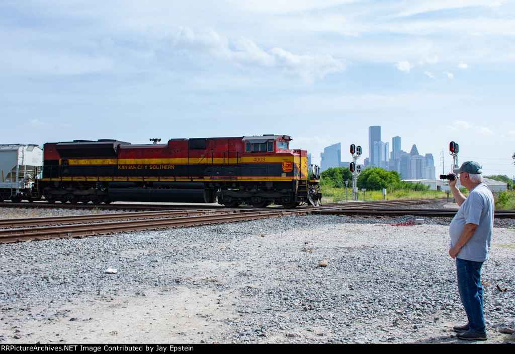 Train, Skyline and Railfan